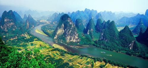 广西风景图片,山水画卷中的多彩画卷