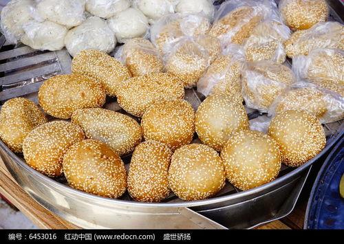 煎堆图片,传统煎堆的美味诱惑