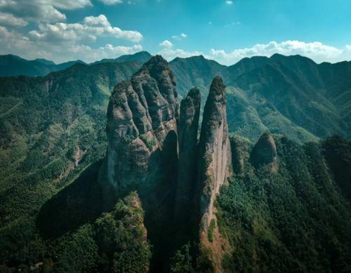 江郎山风景区图片,奇峰异石，自然奇观尽收眼底