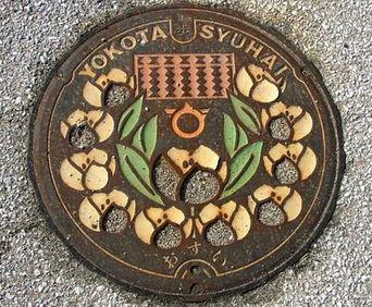 艺术井盖图片大全,城市地下的创意画卷