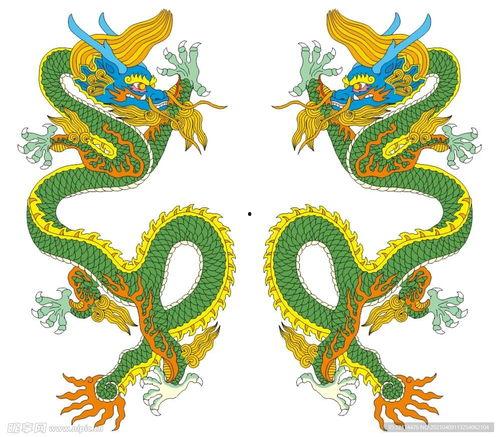 龙彩色简笔画图片大全,简笔画中的东方神韵