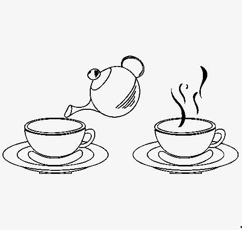 茶叶简笔画图片大全,一抹清新，尽在图中