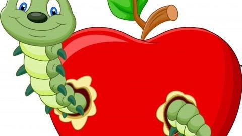 儿童苹果画画图片,儿童苹果画作中的色彩与创意